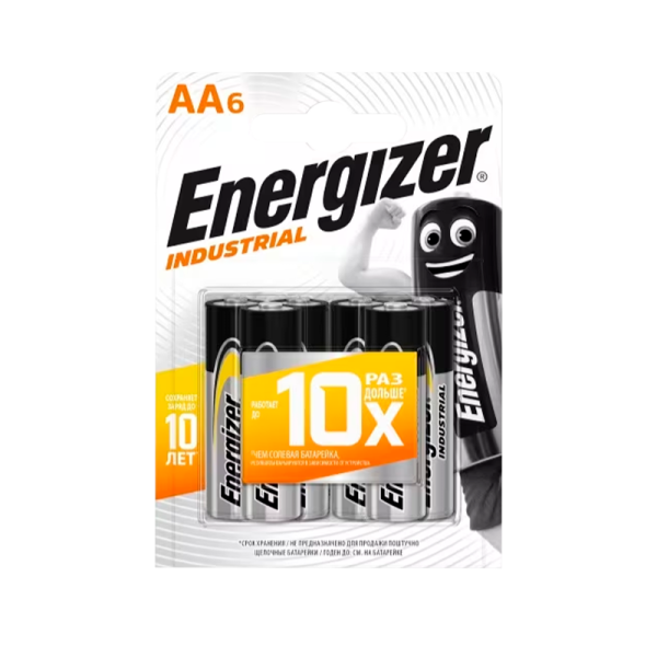 Батарейка Energizer INDUSTRIAL LR6 AA BL4 Alkaline 1.5V