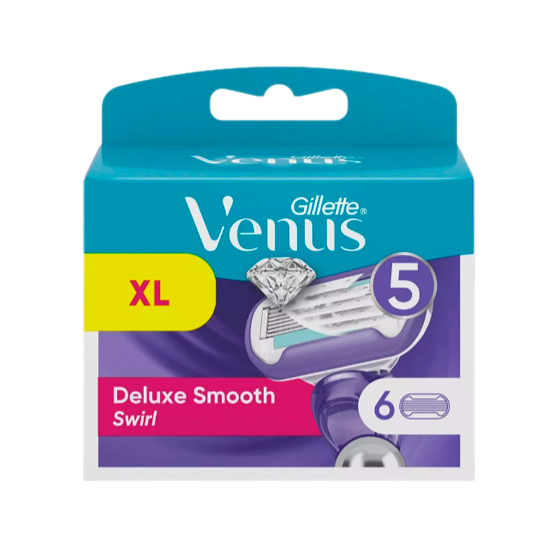 Сменные кассеты Gillette VENUS Swirl 5 лезвий 6шт. (цена за 1 шт) (6/60)