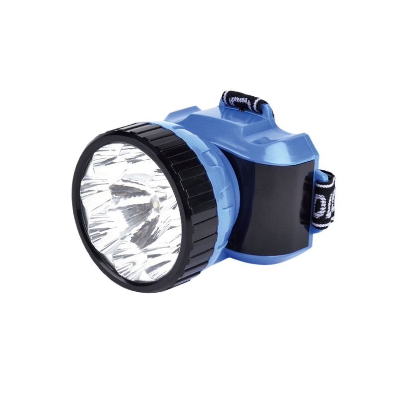 Фонарь налобный Smartbuy SBF-25-B 1W 8LED от аккумулятора IPX3 2 режима синий (1/120)