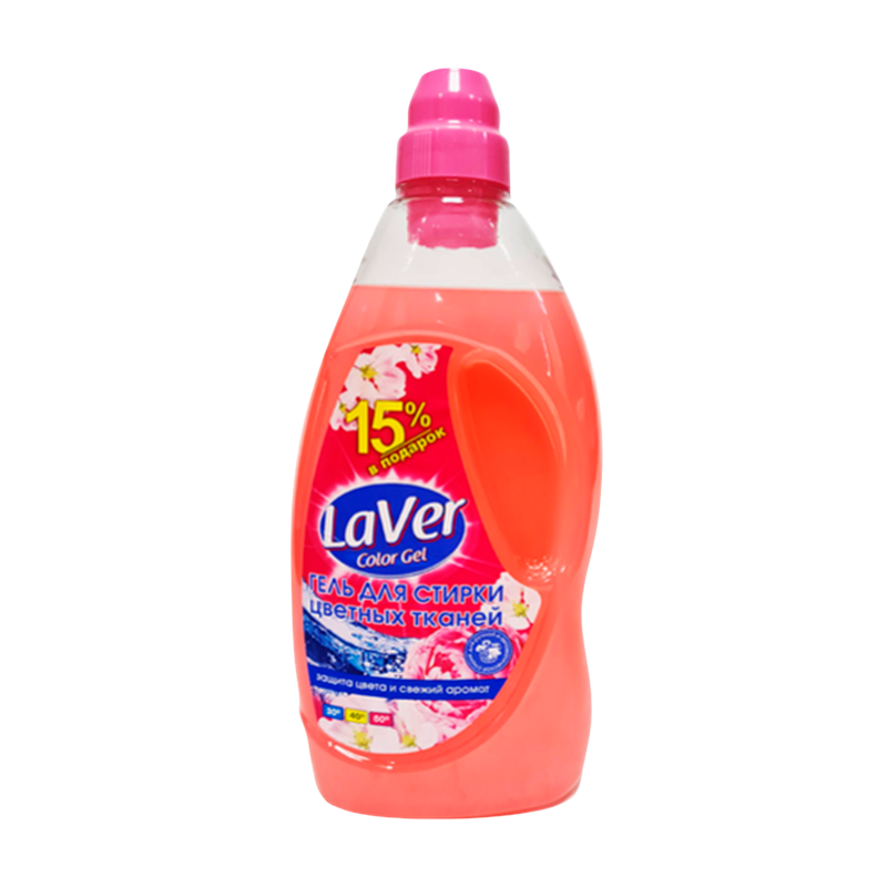 Гель для стирки цветного белья LaVer 1,15л бутылка (1/5/90)