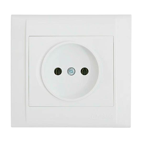 Розетка Makel Defne 1гн. 16A Б/З керамика белый 42001002 (1/12)