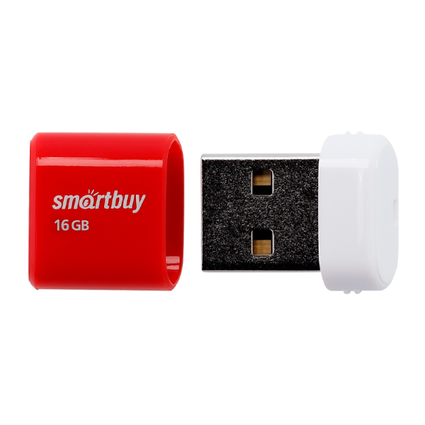Флеш-накопитель Smartbuy Lara 16GB USB2.0 пластик красный