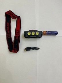 Фонарь налобный Без бренда YYC-324 от аккумулятора черный