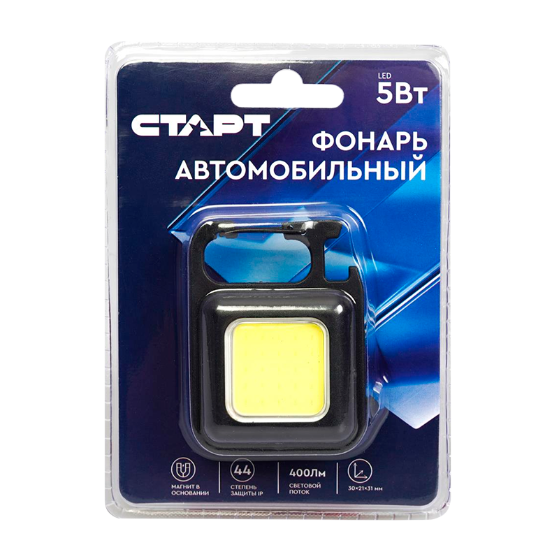 Фонарь Старт LAE 505-С1 5WCOBLED от аккумулятора черный (1/50/200)