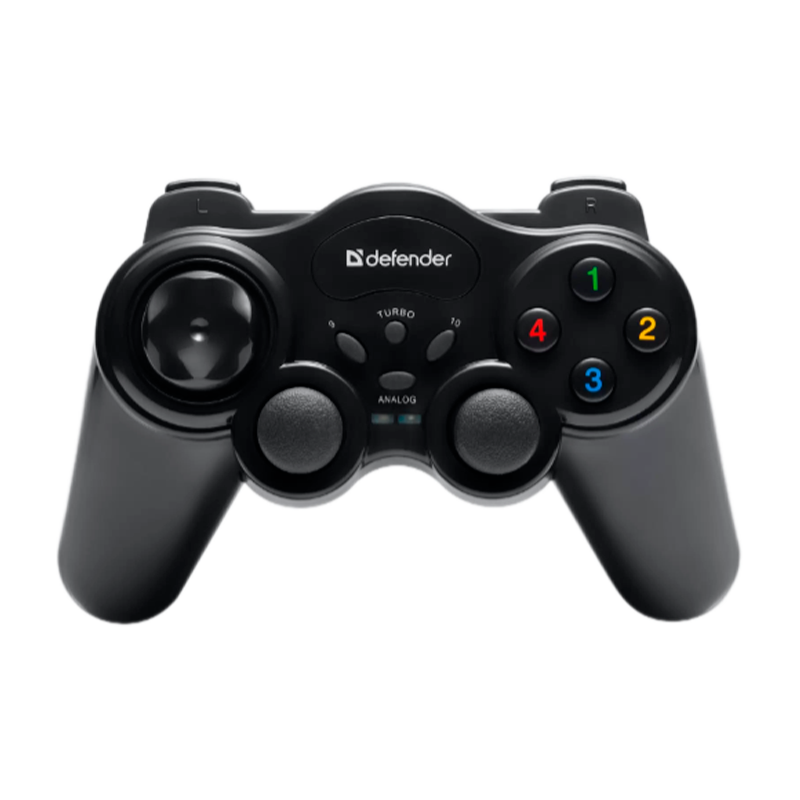 Геймпад беспроводной Defender Game Master USB 12 кн./2 стика черный (1/20/40)