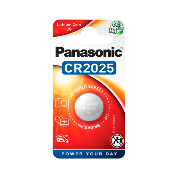 Батарейка Panasonic Power Cells CR2025 BL2 Lithium 3V