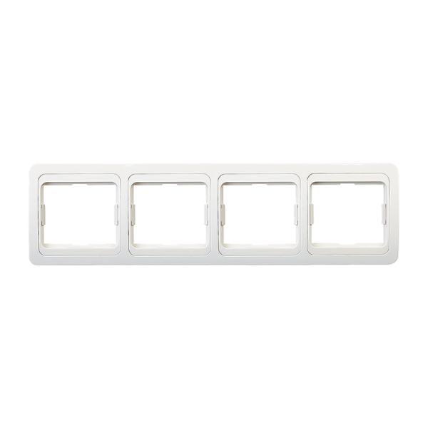 Рамка Smartbuy 4-местная горизонтальная белая "Марс"
