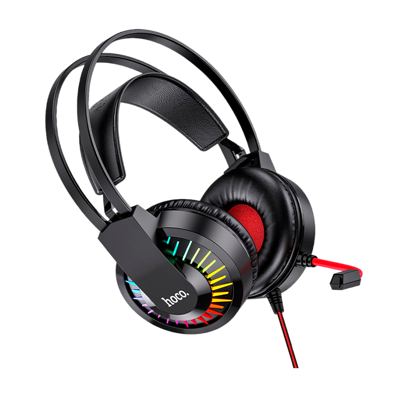 Наушники полноразмерные HOCO W105 с микр. игровые красный (1/30)