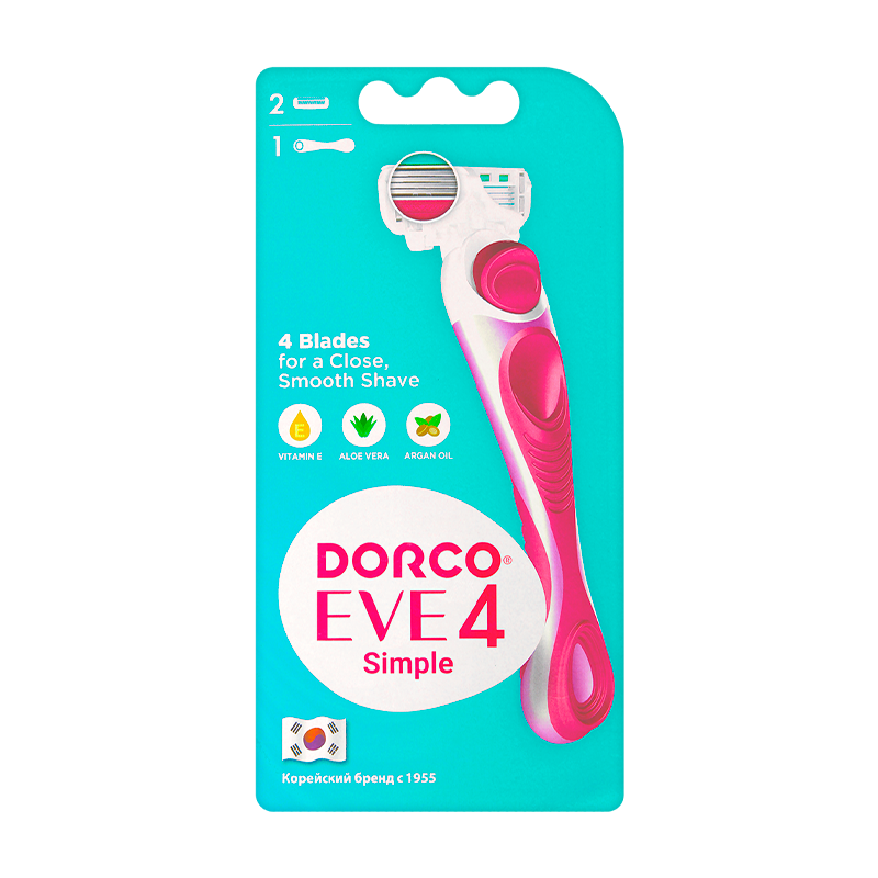 Бритва DORCO EVE 4 Simple FRA2002 4 лезвия 2 кассеты (1/6)