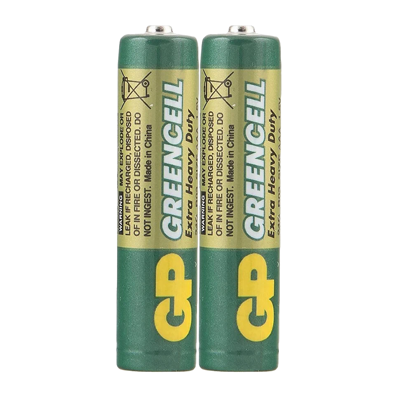 Батарейка GP GreenCell R03 AAA Shrink 2 Heavy Duty 1.5V (2/40/200/1000)