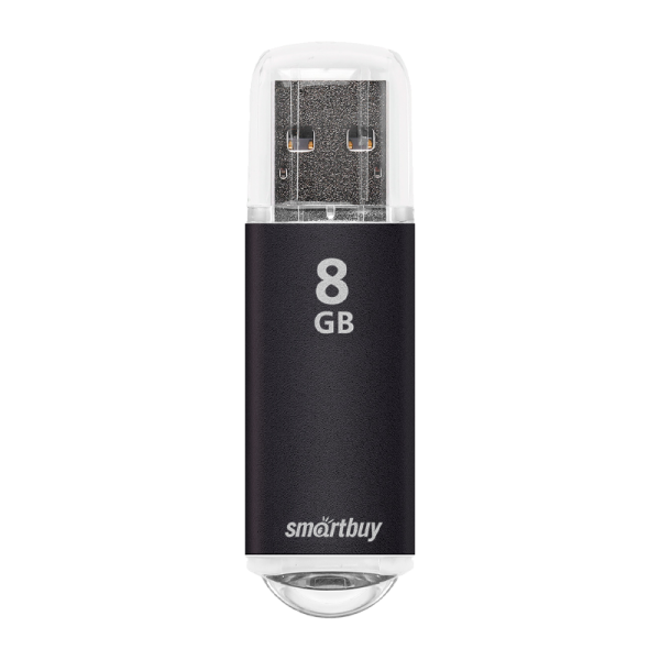 Флеш-накопитель Smartbuy V-Cut 8GB USB2.0 пластик черный