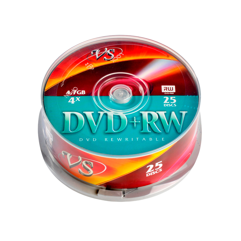 Диск DVD+RW VS 4.7GB 4x 25шт. bulk (25/250)