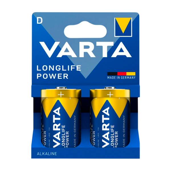 Батарейка Varta LONGLIFE POWER (HIGH ENERGY) LR20 D BL2 Alkaline 1.5V (4920) (2/20/100)
