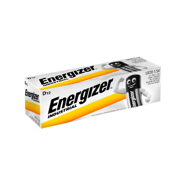 Батарейка Energizer INDUSTRIAL LR20 D BOX12 Alkaline 1.5V (12/72)