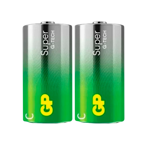 Батарейка GP Super G-Tech LR14 C Shrink 2 Alkaline 1.5V (2/24/240)