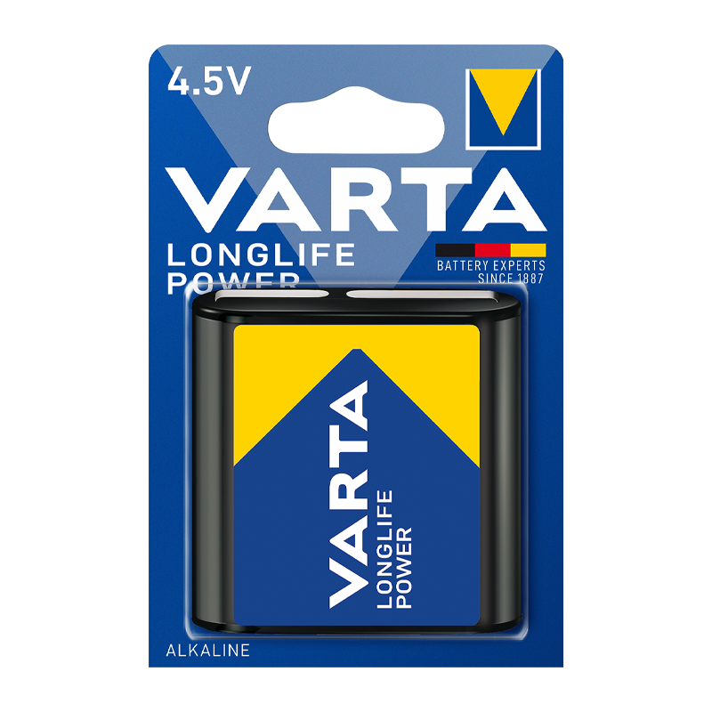 Батарейка Varta LONGLIFE POWER (HIGH ENERGY) 3LR12 BL1 Alkaline 4.5V (4912) (1/10/100)