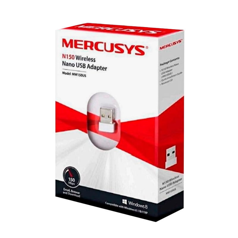 Wi-Fi адаптер Mercusys MW150US 150Мбит USB 802.11 (1/90)