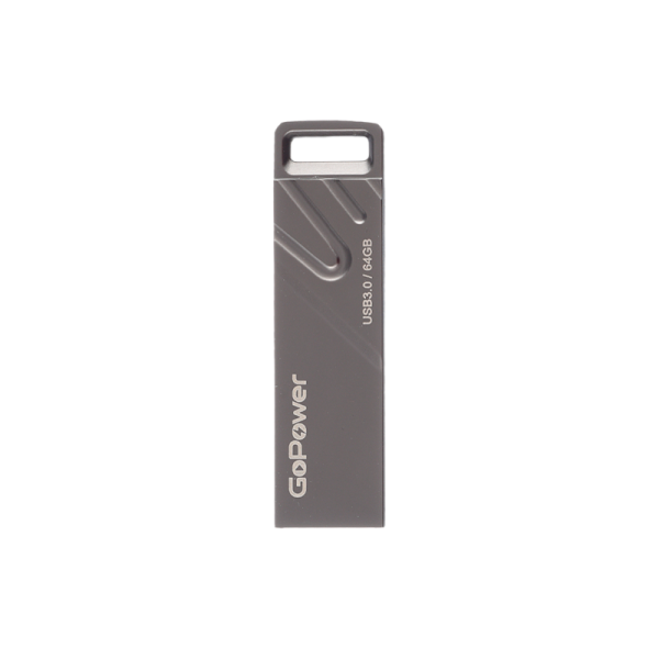 Флеш-накопитель GoPower TITAN 64GB USB3.0 металл черный графит (1/50/1000)