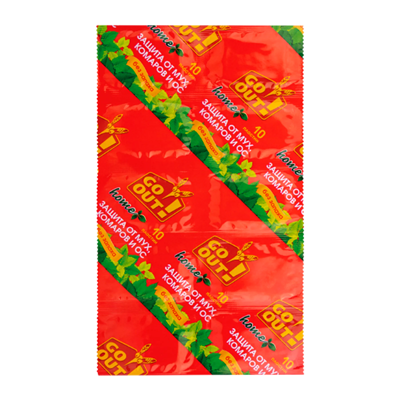 Пластины от мух Go Out (красные, без запаха) (1/250)