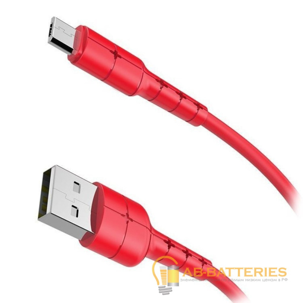 Кабель HOCO X30 USB (m)-microUSB (m) 1.2м 2.0A TPE красный (1/30/300)