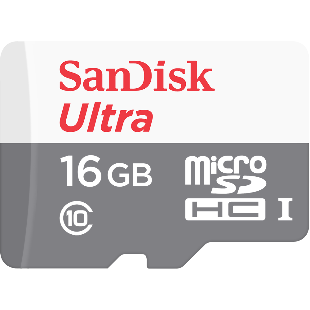 Карта памяти microSD SanDisk ULTRA 16GB Class10 UHS-I (U1) 48 МБ/сек без адаптера