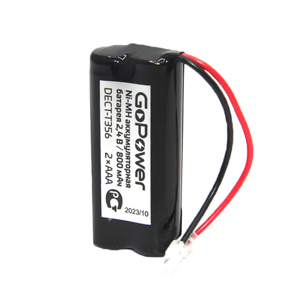 Аккумулятор для радиотелефонов GoPower T356 PC1 NI-MH 800mAh (1/15/300)