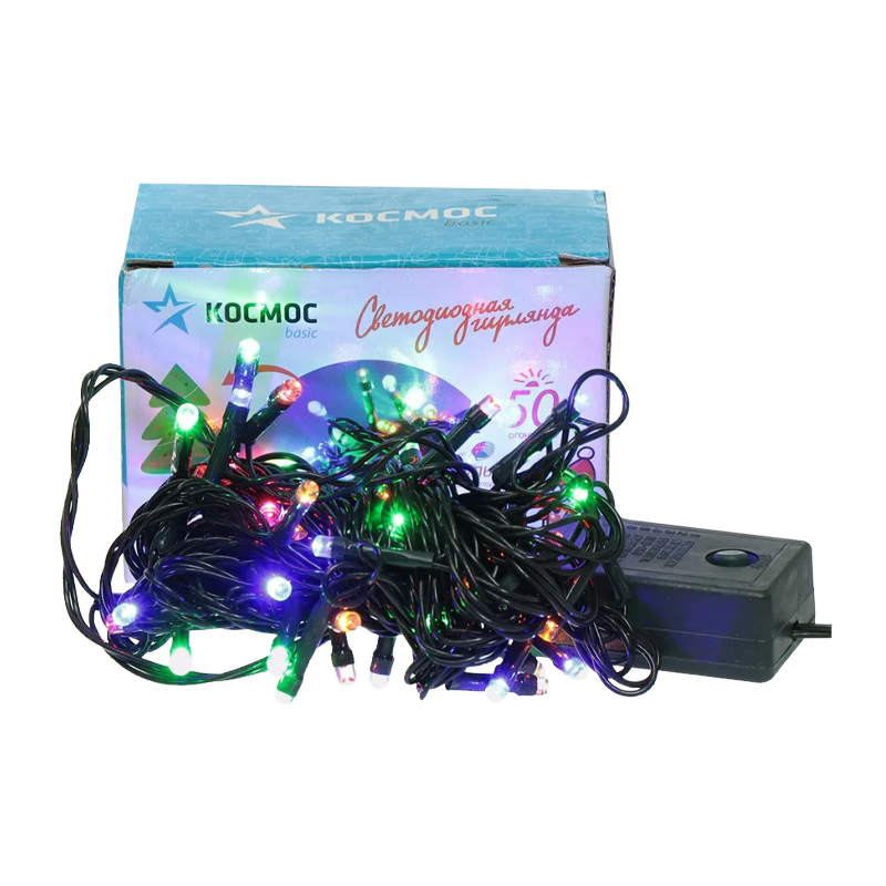 *Гирлянда Космос 80LED 8.8м лампочки нить 8 режимов ассорти (1/50) 
