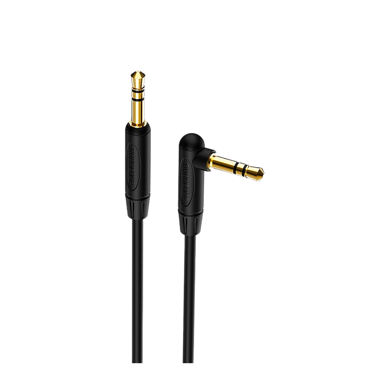 Кабель AUX Borofone BL4 Jack 3.5mm (m)-Jack 3.5mm (m) 1.0м TPE черный (1/63/252)