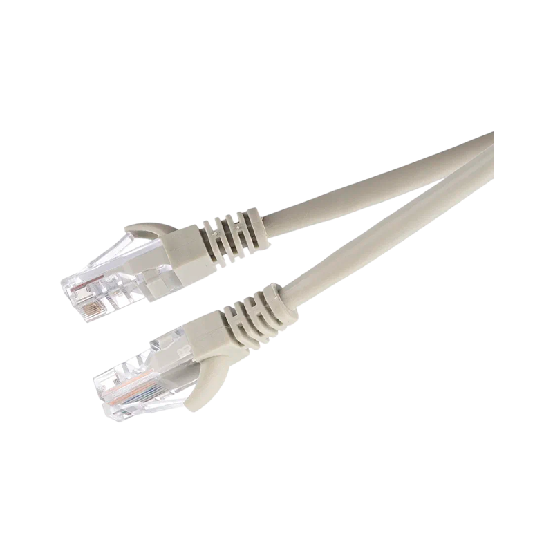 Патч-корд GoPower RJ-45 (m)-RJ-45 (m) 2.0м кат.5е ПВХ 26AWG CCA серый в пакете (1/125)