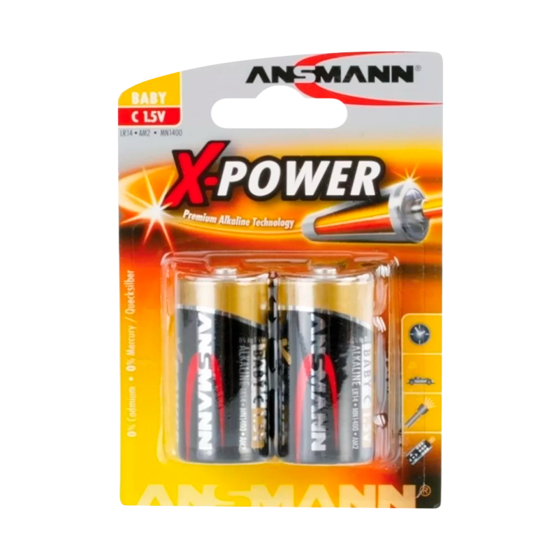 Батарейка ANSMANN X-POWER&nbsp;&nbsp;LR14 BL2