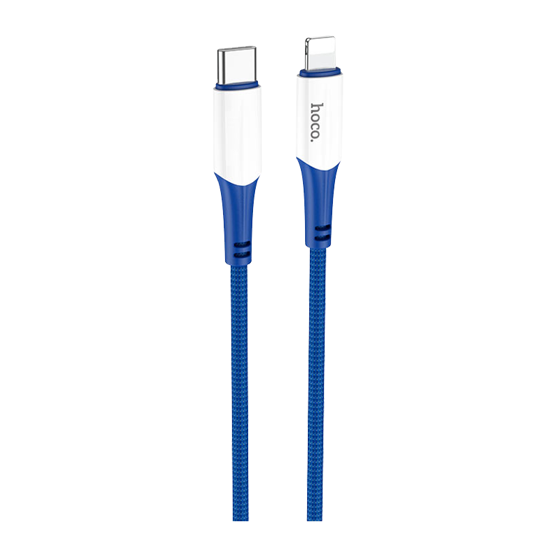 Кабель HOCO X70 Lightning (m)-Type-C (m) 1.0м 20W нейлон синий (1/31/310)