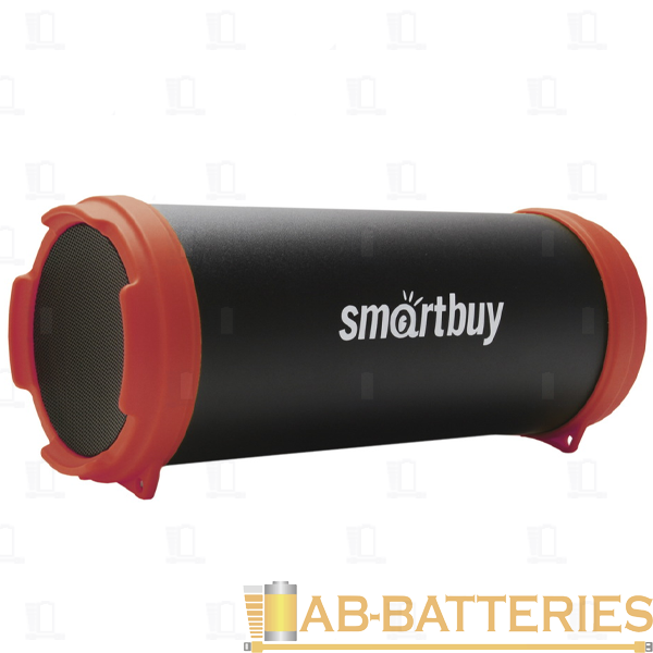 Портативная колонка Smartbuy TUBER MKII bluetooth 4.2 FM черный красный (1/18)