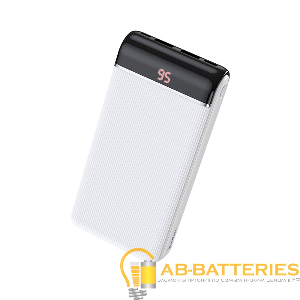 Внешний аккумулятор HOCO J59A 20000mAh 2.0A 2USB/Type-C белый (1/34)