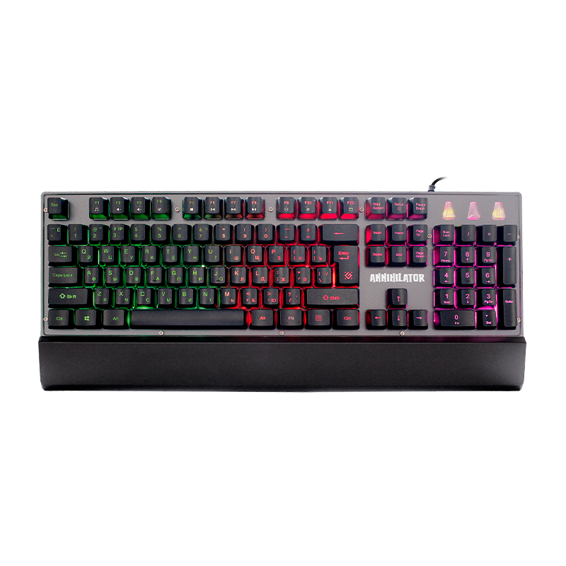 Клавиатура проводная Defender GK-013 Annihilator игровая USB 1.5м черный (1/10)