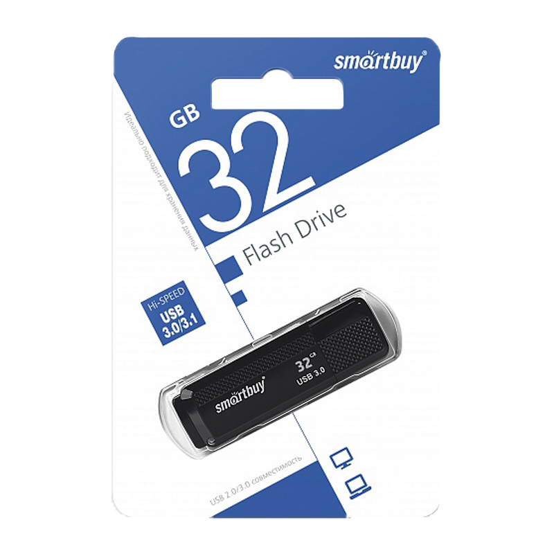 Флеш-накопитель Smartbuy Dock 32GB USB3.0 пластик черный