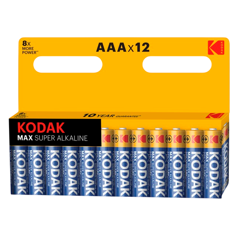 Батарейка Kodak MAX LR03 AAA BL12 Alkaline 1.5V (12/120/720/34560)