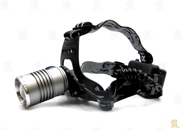 Фонарь налобный Без бренда H-T566 от аккумулятора ZOOM черный