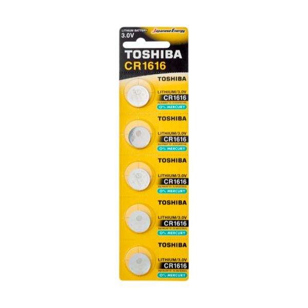 Батарейка Toshiba CR1616 BL5 Lithium 3V (5/100)