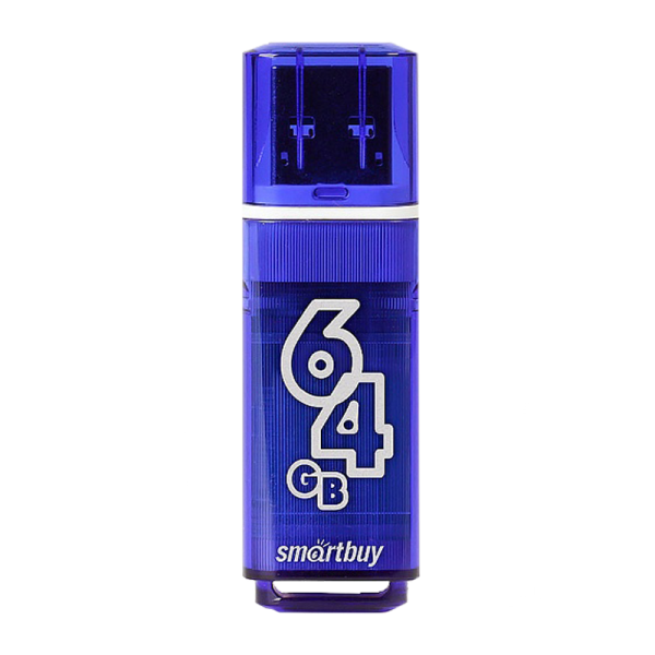 Флеш-накопитель Smartbuy Glossy 64GB USB3.0 пластик синий