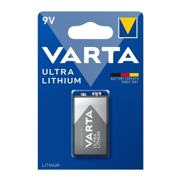 Батарейка Varta ULTRA Крона 6FR22 BL1 Lithium 9V (6122) (1/10/50)