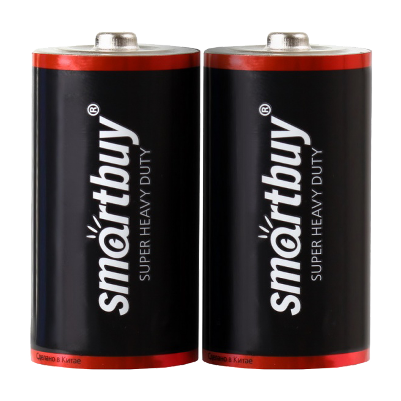 Батарейка Smartbuy Super R20 D Shrink 2 Heavy Duty 1.5V (2/24/288)