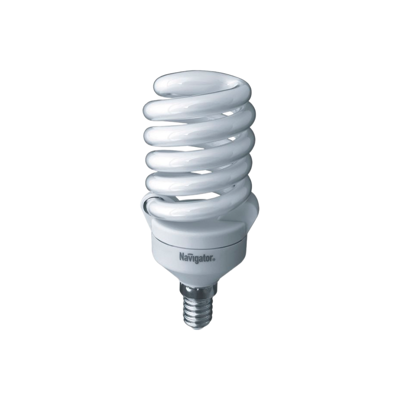 Лампа люминесцентная Navigator SF10 E14 11W 2700К 220-240V спираль (1/12/108)
