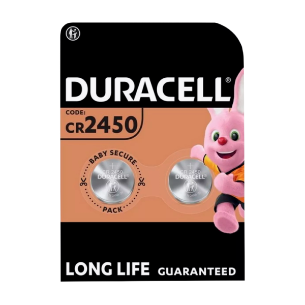 Батарейка Duracell CR2450 BL2 Lithium 3V (2/20/200)