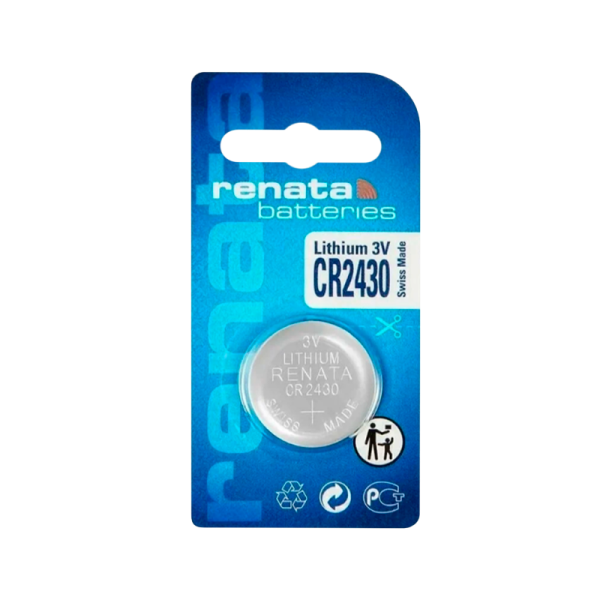 Батарейка Renata CR2430 BL1 Lithium 3V (10/300/2400)