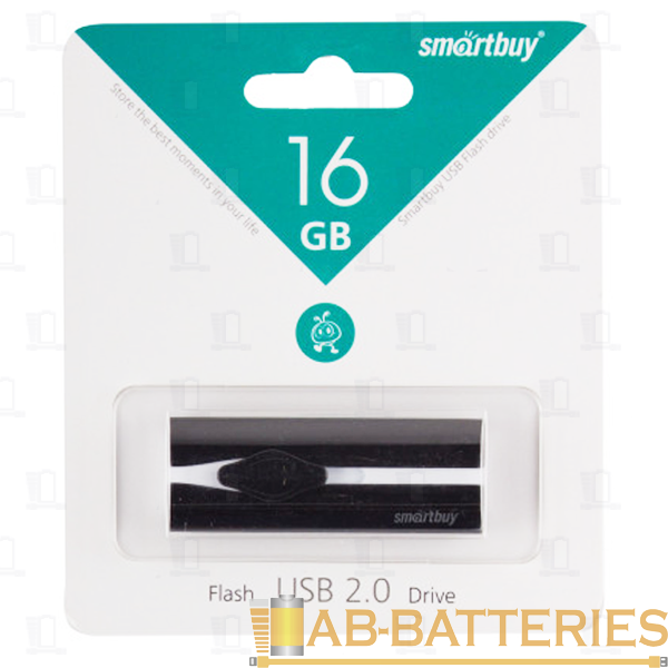 Флеш-накопитель Smartbuy Comet 16GB USB2.0 пластик черный