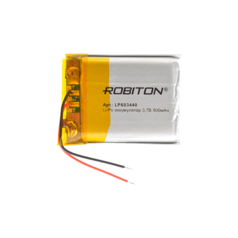 Аккумулятор ROBITON LP683440 3,7В 900мАч