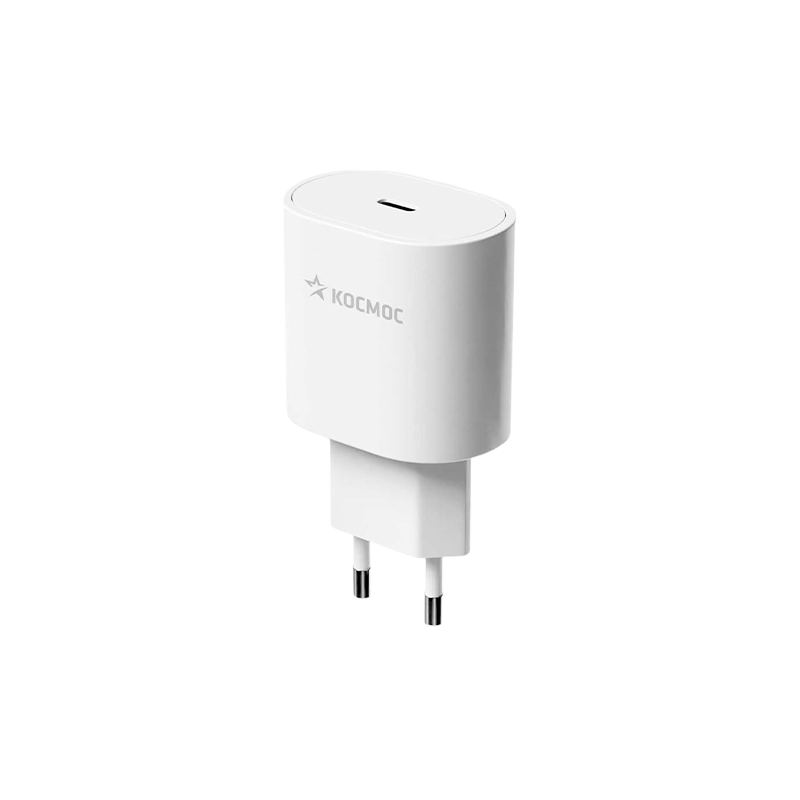 Сетевое З/У Космос Type-C 20W QC3.0 / PD3 белый (1/40/80)