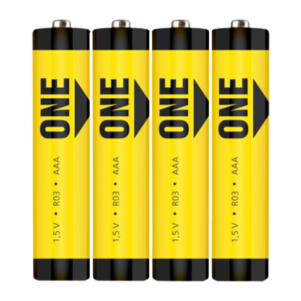 Батарейка Smartbuy ONE ECO R03 AAA Shrink 4 Heavy Duty 1.5V (4/60/600)