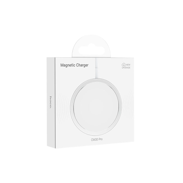 Беспроводное З/У HOCO CW30 Pro 3.0A 15W MagSafe с кабелем Type-C серебряный (1/29/174)