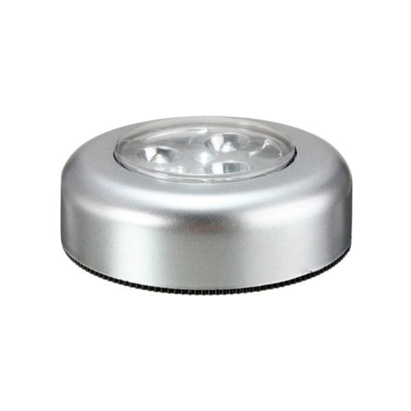 Фонарь пушлайт Облик 5031 4W COB от батареек серебряный